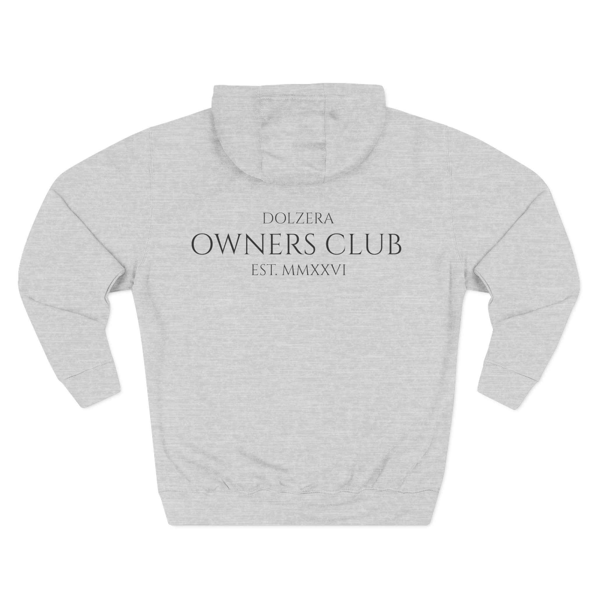 Owners Club Hoodie – 'Dolzera Owners Club EST MMXXVI' Fleece Pullover